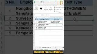 Convert text in to UPPER, Proper, lower #excel #exceltips Capital Letter, Small Letter in Excel 2024