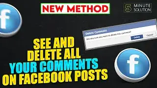 How to see and delete all your comments on Facebook posts 2024