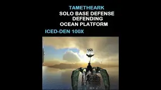 Ark Survival Evolved Defending Ocean Platform Base from Raiders: Iced-Den 1000x Server