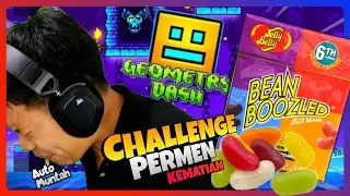 CHELENG MAEN BOCIL GEOMERTY DASH KALAU GAGAL MAKAN PERMEN SUPER BUSUK!! & ENDINGNYA... Geometry Dash