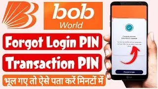 BOB World forgot login pin and transaction pin by net banking | BOB World forgot login pin and TPIN