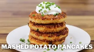 Cheesy Mashed Potato Pancakes Recipe