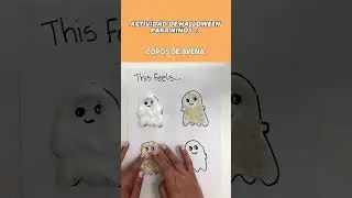 Actividades sensoriales para niños de 4 a 5 años | Como hacer fantasmas de papel para Halloween