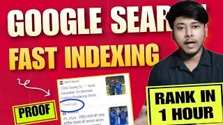 Fast Indexing on Google ✅ | Google Search fast Indexing in 1 hour | HINDI