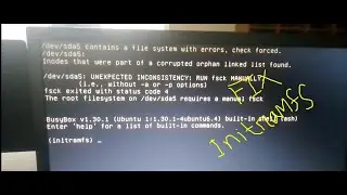 how to fix initramfs error in ubuntu