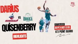 Darius Quisenberry scores 20 points in a Honka victory