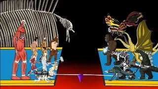 All Titan Shifter vs Titanus Squid Game 2 Animation. Attack On Titan Squid Game.