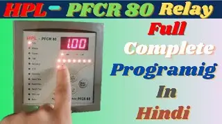 HPL PFCR 80 Power factor relay programming