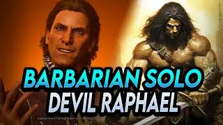 Baldur's Gate 3: Barbarian (2H) solo Raphael | Tactician Mode