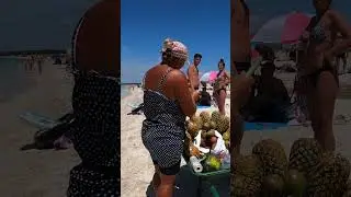 Tropical Fruits 🍉🍍👀 Mallorca Beach 🏖️ 4K 