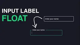 How to Create Float Input Label using HTML and CSS