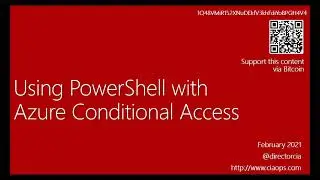 Using PowerShell with Azure Conditional Access