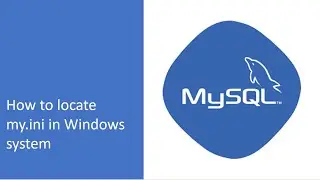 MySQL : my.ini file in mysql