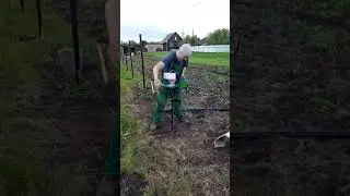 Мотобур Союз ББС-1530 в деле