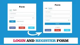 How To Create Login And Registration Form Using html css and javaScript || Make a Registration Form