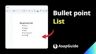 How to Insert Bullet Points List in Google Docs