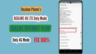 How to Enable 4G/LTE only in any Realme | cara kunci jaringan 4g only realme | realme 4g network