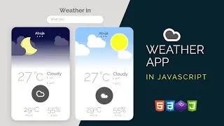 Build Weather App with HTML, CSS, Bootstrap & Modern Javascript