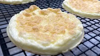 Zero Carb Cloud Bread / Non Eggy / No Cream of Tartar  (LowCarb, AnimalBased, Keto, Carnivore)