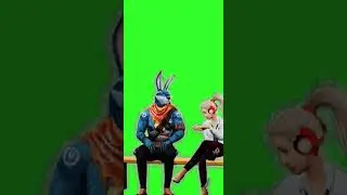 Bunny or girl free fire love short #shorts #easygreenscreeneffects #short #love #greenscreen