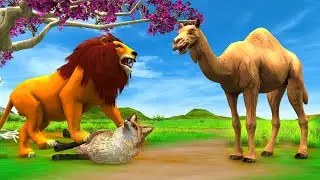 ऊंट का लोमड़ी को सबक और शेर Unt Lomdi aur Sher Ki Kahani Camel Fox and Lion | Jungle Moral Stories