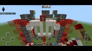 Minecraft BE Super Fast 5x5 Piston Door