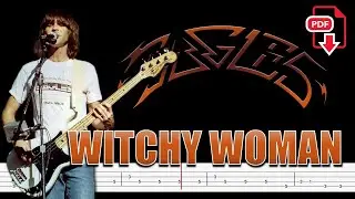 The Eagles - Witchy Woman (🔴Bass Tabs | Notation) 