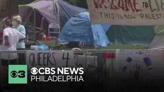 Drexel University school buildings on lockdown as pro-Palestinian encampment takes over campus