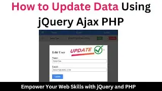 How to Update Data Using jQuery Ajax PHP || How to update data using ajax in php