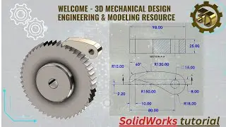 ⚡ 3D Modeling Practice , SolidWorks tutorial , How to create a 3D model of a pawl in SolidWorks ?