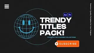 Trendy Titles Pack | After Effects & Premiere Pro