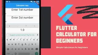 Flutter Simple Calculator Project || App Development || Beginners flutter projects flutter sdk dart