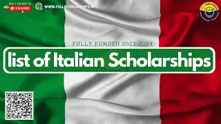 List of Fully Funded Italian Scholarships 2023-2024 for International Students Free BS,MS,PHD Italy