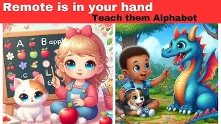 Alphabet Learning A to F: A is for Apple, B is for Ball | Part 1| Step by Step Learning for KIds