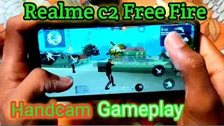 Realme c2 free fire handcam gameplay || Realme c2 free fire game test