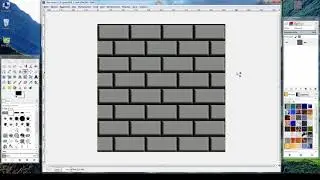 06.  Gimp.  Бесшовная текстура кирпичной кладки