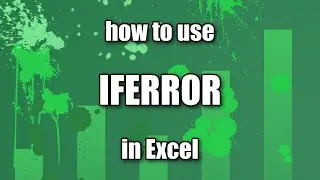 How to use IFERROR formula in Excel