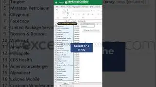 TAKE Excel Function 💥#myexcelonline #excel #msexcel #shorts