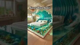 I need an ocean wave bed in my life immediately! 🌊🌊🌊#oceanlife #beachvibes #bedroommakeover