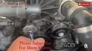 How to Change Idler Pulley Mercedes E350 | How To Replace Broken Pulley Mercedes W211