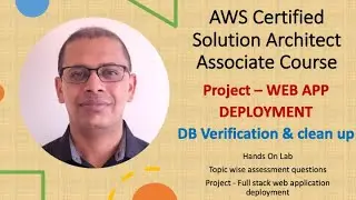 AWS - Project - Part 6 - DB verification and cleanup