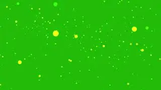 Gold Particles Green Screen HD