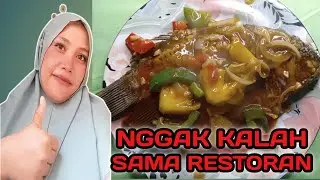 Cara dan resep memasak gurame asam manis rasanya nggak kalah sama restoran bintang lima enak banget