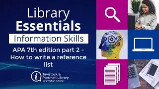 APA7 7th edition part 2 - How to write a reference list