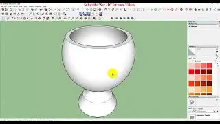 3D flower pot in Sketchup