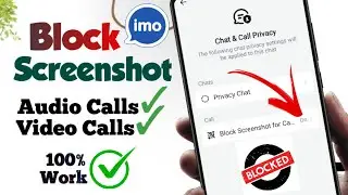 How to Block Screenshot on imo for Calls 2024 || Imo block Screenshot for Video Call