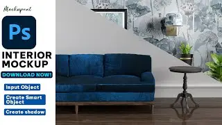 How to create a Realistic Living room Interior Mockup in Photoshop | Photoshop Tutorial