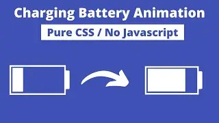 Phone Charging Animation with HTML and CSS || Pure CSS Charging Battery Animation