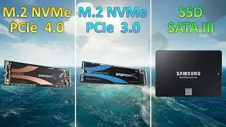 PCIe 4.0 NVMe SSD vs PCIe 3.0 NVMe SSD vs Sata III SSD | Game Loading Times