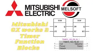 Mitsubishi GX works 2 | Timer function block tutorial | FX0 FX1 FX2 FX3 PLC example